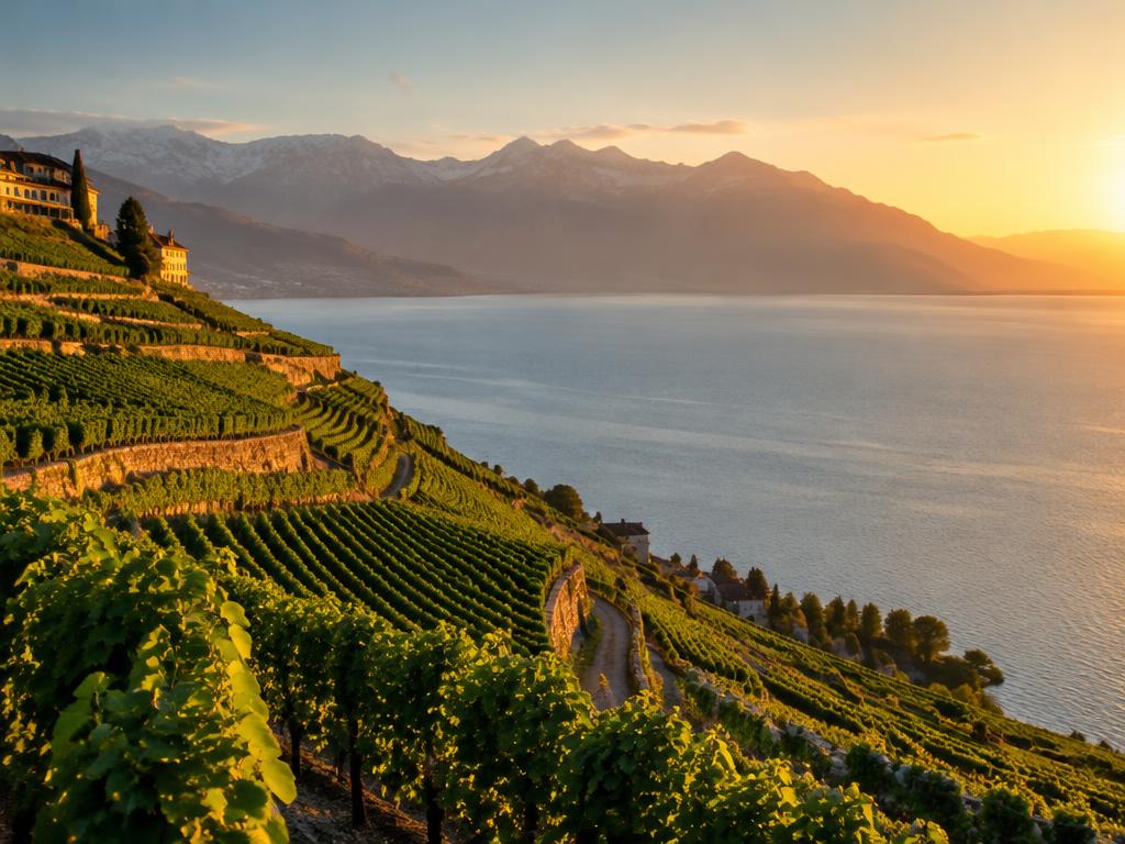 Les vignes de Lavaux, canton de Vaud